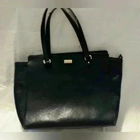 Kate Spade Cowhide Deep Bluish Black Large Handbag - Picture 5 of 16